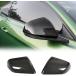 MCARCAR KIT Mirror Cover fits for Ford Mustang GT Coupe Convertible 2015-2019 Add-on Factory Outlet Carbon Fiber CF Side Rearview Mirror Caps Car E