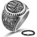 BAVIPOWER Celtic Bear Paw Viking Ring for Men 316L Stainless Steel Norse Scandinavian Vikings Jewelry (8) (Celtic Bear Paw  7)¹͢