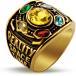 ¹͢ʡValily Gold Thanos Rings for Men Gold Plated Stainless Steel Infinit