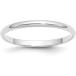 ¹͢ʡJewelry Stores Network Solid 14k White Gold 2 mm Rounded Wedding Ban