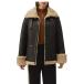 2020 new lady's mouton jacket long fur coat winter wool coat Brown leather jacket ( dark brown,Xla parallel imported goods 