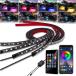¹͢ʡLEDKITO Car Underglow Lights 4Pcs Bluetooth APP Control 12V 16 Milli