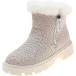 ZYZSTR Women's Snow Boots Sequined Cloth Platform Ankle Boots Winter Non-Slip Snow Boots Casual Keep Warm Zipper Snow Boot Outdoor Booties (Color :