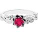¹͢ʡۥ⥤ʥդǧRuby Flower Promise Ring3/4 CTTWAAA Quality  14K ۥ磻ȥ