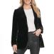 DKNY Women's Elevated Everyday Velvet Sportswear Jacket, Black,  ¹͢