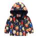 1 5T Toddler Boys Cartoon Spaceship Planet Jackets Zipper Hooded ¹͢