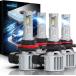 ¹͢ʡNINEO 9005 H11 LEDŵ 44000LM H8/H9 HB3饤 600%⵱ 6500K ۥ磻 ץ饰&