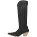 Dingo Womens Thunder Road Snip Toe Casual Boots Knee High Mid Heel 2-3inch - Black - Size 7.5 M¹͢