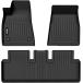 ¹͢ʡFREEMOTOR802 Compatible with 2017-2023 Tesla Model 3 Floor Mats  3D