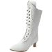 Qunkii Cowboy Boots For Women Chunky Heel Comfortable Pull On Pointed Toe Embroidered Western Cowboy Knee High Boots¹͢