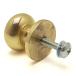  мир . промышленность (Waki Sangyo) FURNITURE HARDWARE латунь кнопка, ручка настройки Gold ширина 25× глубина 25mm IK-258