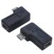  изменение эксперт переходник USB mini5pin-microUSB левый L type USBM5-MCLLF