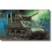  красный temi-1/35 M4A2(75) автомобиль - man futoshi flat . битва линия пластиковая модель 13562