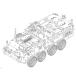  тигр mpeta-1/72 America M1130 ударник палец . сообщение машина пластиковая модель 07423 ( битва . машина )