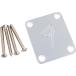 Fender детали 4-Bolt Vintage-Style Neck Plate "F" (Chrome)