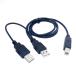 cablecc двойной USB 2.0 мужской - стандарт B мужской Y кабель 80cm принтер &amp; сканер &amp; установленный снаружи HDD кабель CC для 