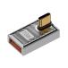 L знак type USB-C Type C. вращение A женский 120 W 10 Gbps USB-C мужской из USB женский конвертер адаптер механизм доспехи есть aluminium сплав кейс 90 раз 