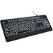  пожилые люди клавиатура 104 ключ QWERTY расположение low Vision клавиатура Large шрифт принт USB проводной клавиатура пожилые люди предназначенный стандарт полный размер компьютер 