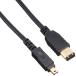  Elecom IEEE1394 FireWire400(i.LINK*DV) кабель 6pin-4pin 1.0m черный IE-461BK