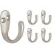 (5 Pack, Matte Nickel) - Franklin Brass FBSPRH5-MN-C Single Prong Robe Hook