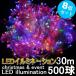 GOODGOODS ���Z�b�g RGB�~�b�N�X �C���~�l�[�V�������C�g �������[�@�\ LED�d�� �����O �X�g���[�g���C�g �N���X�}�X �N���X�}�X�c���[ ��N�ۏ� F30