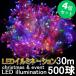 GOODGOODS �l�Z�b�g�i2000��*120M�j�N���X�}�X�c���[ RGB�~�b�N�X �C���~�l�[�V�������C�g �d�� �_��8�p�^�[�� LED���C�g �N���X�}�X ���O �h�� LD55