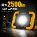 LED��Ɠ� �[�d�� 2500lm �}�O�l�b�g�t�� 20W ������ ���[�N���C�g IP65 �h�� �y�� USB�o�� 4���[�h �H�� �Ԑ��� �h�� GOODGOODS YC-02W