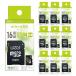 [10 шт. комплект ] microSD карта 16GB дешевый товар адаптор есть L-B16MSD10-U1 Class10 LAZOS microSDHC