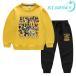 tuntuntunsaf-ru Kids тренировочный футболка с длинным рукавом брюки брюки футболка tops симпатичный длинный рукав ребенок весна осень симпатичный подарок подарок 