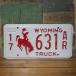 WYOMING american б/у номерная табличка wa Io ming. жестяная пластина табличка 