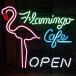 FLAMINGO CAFE neon автограф неоновая трубка NEON SIGN