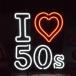 I LOVE 50s neon автограф неоновая трубка 