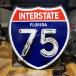  neon автограф трафик автограф frolidaINTER STATE FLORIDA 75 Traffic sign интерьер american смешанные товары 