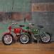  жестяная пластина. игрушка велосипед mesenja- велосипед рейс gdo Old Messenger Bicycle интерьер 
