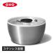 ���T�t�� oxo �I�N�\�[ �T���_�X�s�i�[ ��ؐ��؂�� �X�e�����X �蓮 ��]�� STAINLESS SALAD SPINNER 1071497