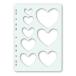  скрапбукинг специальный шаблон Heart AH-TP6