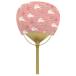  Сикоку .. веер "uchiwa" Sakura ... из дерева 