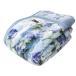  Kyoto west river collar attaching 2 sheets join .... blanket ( flow Len ) single size ( blue )