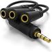 wuernine Mini plug divergence cable earphone jack audio sharing cable 3.5mm stereo earphone splitter [ 1 pcs ]