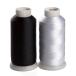 Simthread 100% polyester black white ta- under thread home use sewing-cotton embroidery threads . thread each 5000M