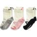 Filloiefi lower ребенок носки Crew длина балетки поддельный рисунок лента есть sbeli прекращение есть розовый * серый * чёрный 15cm - 20cm 3 пара 88