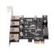 cablecc U3-038 4 порт PCI-E - USB 3.0 HUB PCI Express повышение карта адаптор 5Gbps материнская плата 