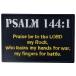 . paper PSALM 144:1 embroidery entering touch fasteners badge 