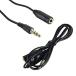 Ulyris DC audio cable, 1M 3.5mm stereo volume control headphone audio extension cable Male.Female
