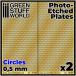  зеленый штат служащих world искусство гравировки сетка plate 0.5mm круглый ( маленький ) пластиковая модель для детали GSWD-10105