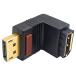 Poyiccot Displayport extension adapter, L character type 90 times on direction DisplayPort male to female extension adapter 4K display port D