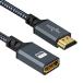Twozoh HDMI удлинение кабель HDMI мужской - женский, код нейлон сборник комплект,HDMI 2.0 кабель адаптор 4K@60Hz 3D HDR (0.