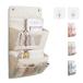  wall pocket ornament high capacity hanging lowering storage pocket cohesion hook 2 sheets attaching mesh folding space-saving door ornament simple .... storage sack .