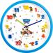  tea z Factory (T'S Factory) wall clock blue pau* Patrol Icon wall clock analogue quiet sound continuation second needle PP-552038