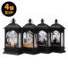 [4 шт. комплект ] Halloween украшение фонарь LED свет настольный украшение лампа свеча . салон орнамент дисплей тыква Skull привидение интерьер 